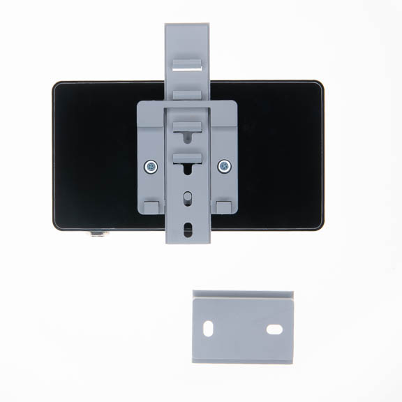 Rear view with wall mount (separately)