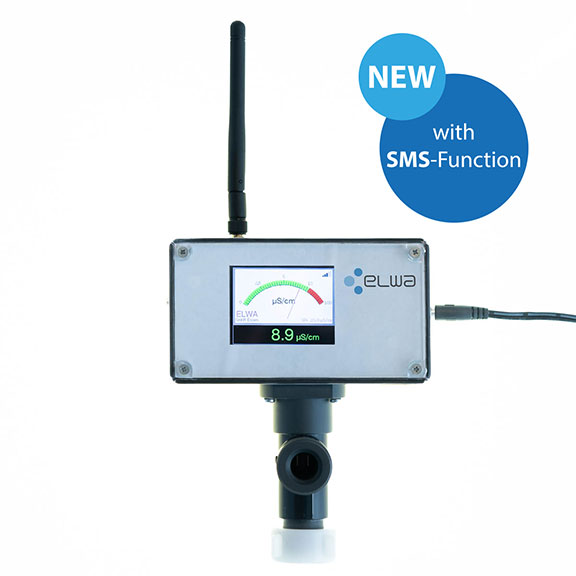 Front view with measuring cell and SMS function