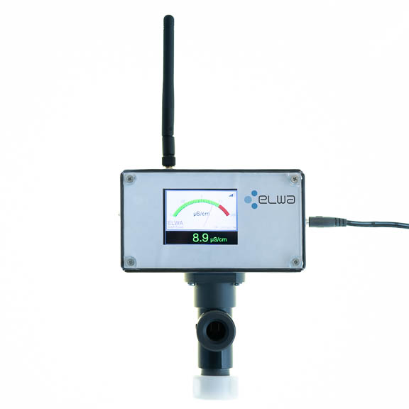 Front view with measuring cell and SMS-Function